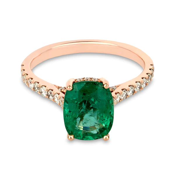 alice van cal chroma emerald cocktail ring